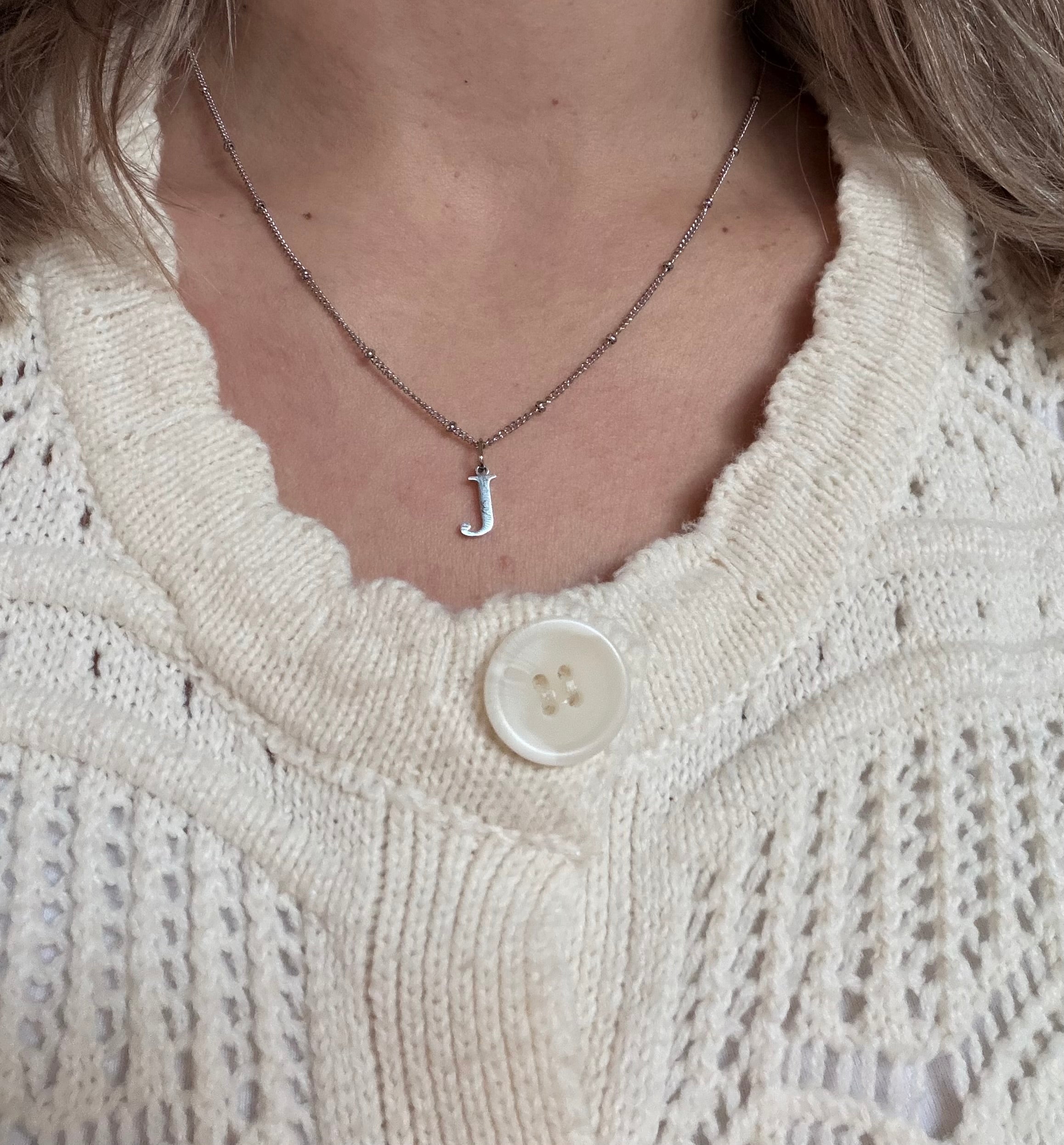 Ketting met bolletjes zilver
