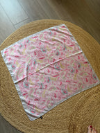 Fleurig roze sjaaltje