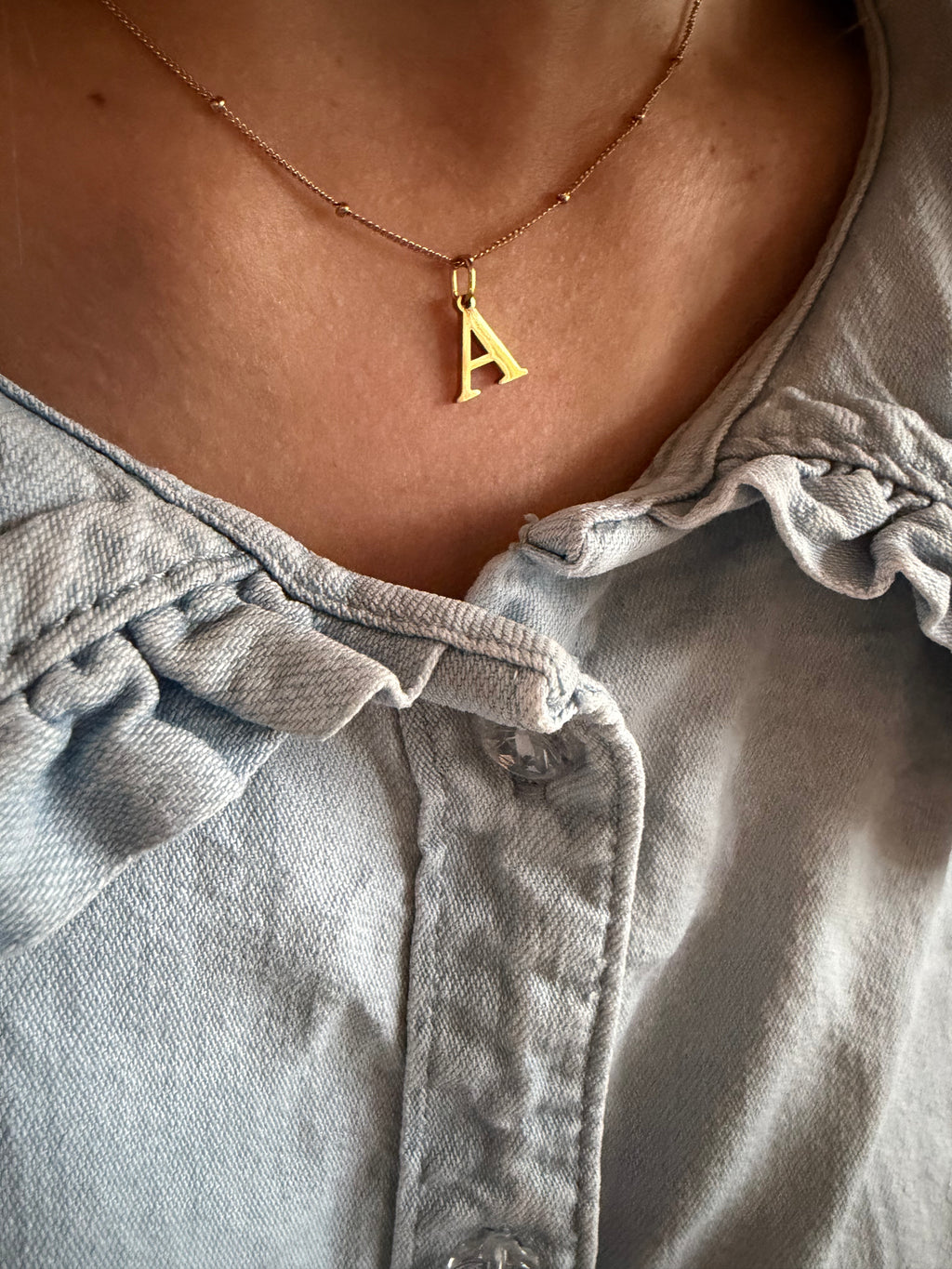 Ketting met bolletjes goud